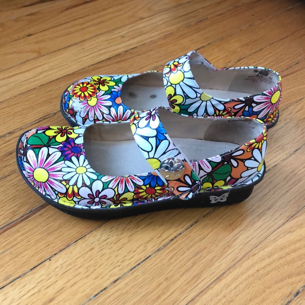 Alegria Paloma Flower print comfort/nursing shoes